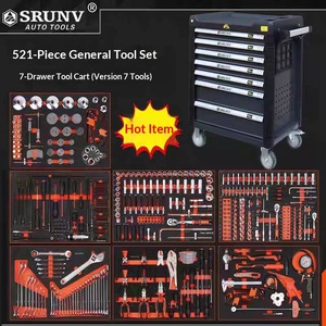 Carro de herramientas móvil con 720 piezas, gabinete de reparación con garantía final completa, caja de herramientas de alta resistencia para automoción, modelo Zy, bajo precio - Product Image 2