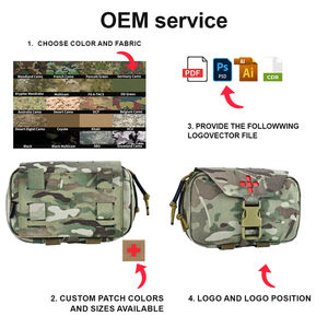 오리파워 IFAK EDC 나일론 파우치 허리팩 MOLLE 구급상자, 야외 캠핑 및 하이킹용 퀵 릴리즈 외상 가방 - Product Image 2