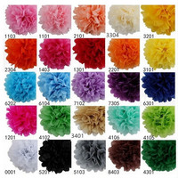Personnalisé Décoration De Fête Mariage Anniversaire Fête Papier Pom Pom Boule de Nid D'abeilles De Papier De Lanterne de Papier Pompon Boule Fournitures De Fête