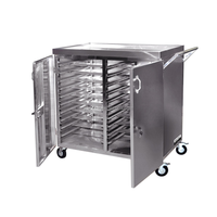 Chariot de service alimentaire isotherme en acier inoxydable pour hôpitaux, cliniques et maisons de retraite