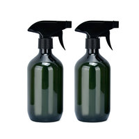 En stock, vente en gros, vaporisateur de désodorisant pour la maison, grande capacité de 500 ml (16,7 oz), vert, avec bouchon pulvérisateur carré noir