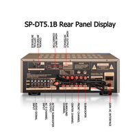 DT5.1B aşmak ses güç amplifikatörü HiFi 5.1 BT 5.0 amplifikatör AV ev sineması Subwoofer ampliamplises