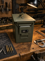 Boîte de rangement épaissie pour le camping, la chasse et l'utilisation en véhicule, avec boîte à munitions résistante à l'humidité