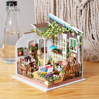 Robotime Rolife DG108 Maison de fleurs de Miller, artisanat en bois, maison miniature 3D en bois à monter soi-même pour la vente en dropshipping