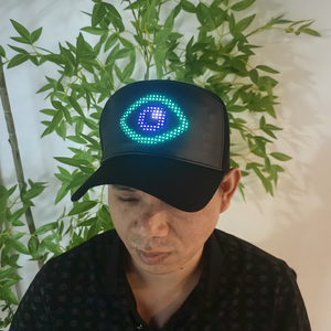 New Arrival finegreen ánh sáng <span class=keywords><strong>up</strong></span> LED tin nhắn Mũ DIY tin nhắn của riêng bạn hình ảnh thông qua ứng dụng của bạn LED panel màn hình - Product Image 2