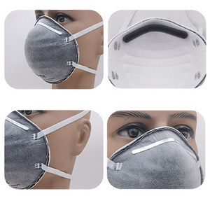 Mascarilla desechable de 4 capas, OEM, EN149, de tela no tejida, con elástico para la cabeza, forma de cuenco, con carbón activado, de seguridad - Product Image 2