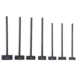 Fitness ciblé entraînement fonctionnel 10kg traîneau <span class=keywords><strong>marteau</strong></span> poudre peinture soudé solide tête en acier Texture moletée barre de poignée droite - Product Image 6