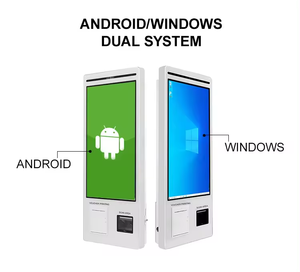 WUXIN 21,5/23,8/27/32 pulgadas impermeable autoservicio pedido Checkout Terminal táctil <span class=keywords><strong>Windows</strong></span> Kiosco con impresora de etiquetas - Product Image 3