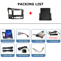 Radio Android para Auto Tesla de 9.7 Pulgadas para Honda Civic 2005-2012 con Car-play, Navegación GPS, WiFi+4G, DSP, BT
