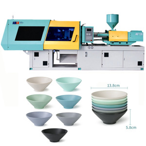 Plastic Bowl Small Plastic Injection Machine AFS-170 Small Plastic Seasoning Bowl Porcelain Tableware Soup Bowl Rice Bowl Plastic Injection Machine