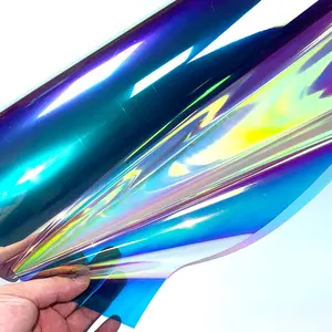 Film arc-en-ciel transparent film holographique bicolore matériau TPU Yuan Xiang Li production d'un grand nombre de stock
