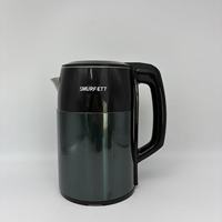 Bouilloire électrique à double paroi anti-brûlure de grande capacité 2,5 L, durable et stable, pour la préparation du thé, prix de gros