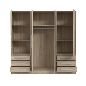 Armoires de chambre à coucher de luxe personnalisées, conception de charnières, armoires en bois pour vêtements - Product Image 3