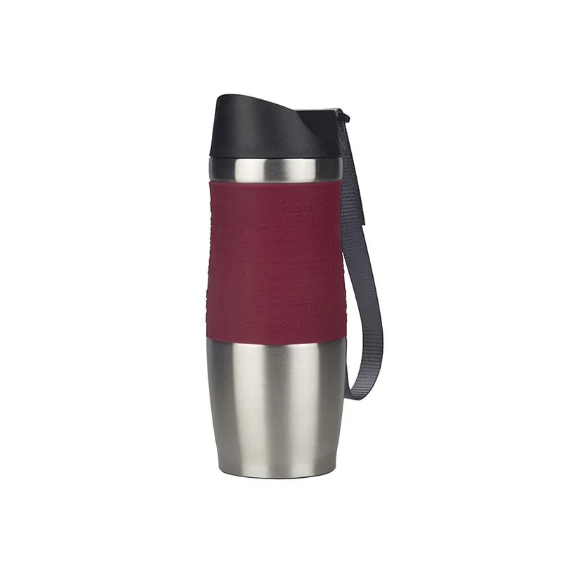 ウォーターボトル380mlタンブラーコーヒーマグ断熱ジムボトルステンレス鋼魔法瓶LFGB認定カップ