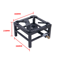 Réchaud à gaz encastrable robuste à brûleur unique avec allumage manuel 4500W pour hôtels et usage extérieur, idéal pour les grandes casseroles et la cuisson en gros
