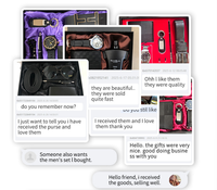 Vente flash - Coffret cadeau montre et portefeuille pour homme personnalisé avec boîte cadeau pour cadeaux promotionnels, cadeaux d'affaires, vente au détail, dropshipping, vente en gros