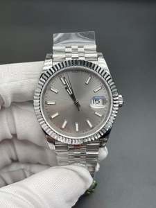 Montre mécanique pour homme de haute qualité, boîtier en acier inoxydable, fonction calendrier, cadran en cristal saphir, étanche, 44 mm - Product Image 3