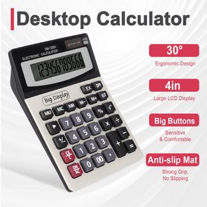 Calculadora Científica de Escritorio Grande de 12 Dígitos, Estilo DM1200V, para Finanzas, Oficina, Contabilidad, con Batería, de Plástico, para la Escuela - Product Image 2