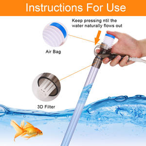 Perstype Uitwisseling Water Zand Wassen Schoonmaken Vis <span class=keywords><strong>Aquarium</strong></span> Plastic Grindreiniger Vis Afvalverwijderaar Waterfilter - Product Image 4