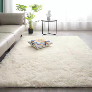 <span class=keywords><strong>Tapis</strong></span> moderne en polyester, fausse fourrure moelleuse, pelucheux, shaggy, couleur unie, lavable en machine, pour salon, chambre à coucher - Product Image 5