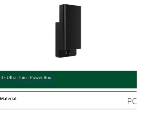 Boîtier d'alimentation ultra-plat 35