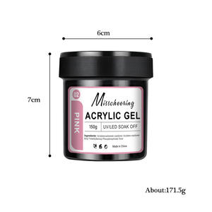 Kit d'extension d'ongles en gel acrylique 150g - Gel de construction UV/LED à retirer par trempage pour salon et <span class=keywords><strong>manucure</strong></span> DIY - Product Image 6