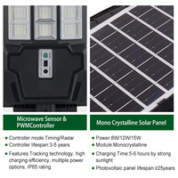 Panneau solaire monocristallin LED ABS 5730 à prix raisonnable, lampe solaire de haute qualité pour jardin, rue, terrasse