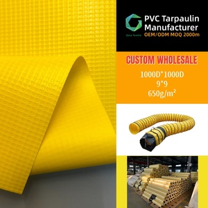 Bâches robustes en vinyle haute résistance, antistatiques, 1000D, 650 g/m², bâche enduite de PVC pour conduit d'alimentation à <span class=keywords><strong>air</strong></span> forcé - Product Image 1