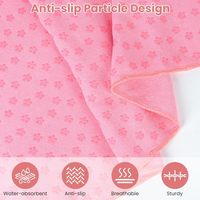 Serviette de sport en microfibre écologique en gros, logo personnalisé, design personnalisé, grande serviette de yoga