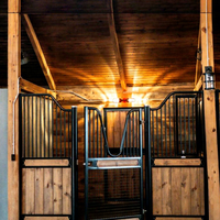 Box de stockage pour chevaux en acier thermolaqué, norme ISO, conception australienne pour ranch de luxe
