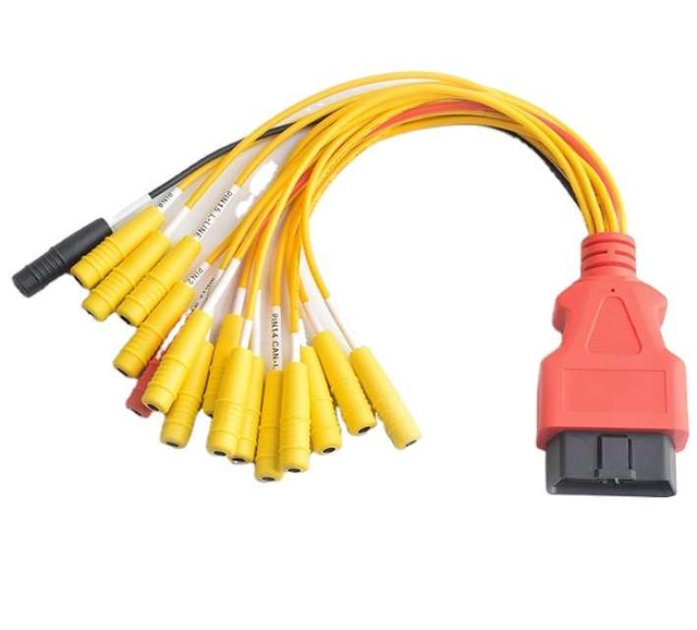 High Quality 16-in-1 Universal OBDII Jumper Adapter Cable J1962 OBD 2 Male Female Connectors Automotive Wiring Harness