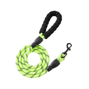 Laisse pour chien en nylon tressé robuste, multicolores, avec bandes réfléchissantes réglables, tendance et très vendue - Product Image 2