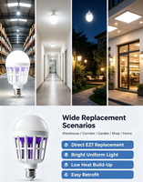 Ampoule anti-moustiques à économie d'énergie pour la maison et le jardin, lampe répulsive anti-moustiques en gros