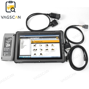 สำหรับเครื่องมือวินิจฉัยอิเล็กทรอนิกส์ JCB รุ่น V22.11.2 อินเทอร์เฟซสำหรับรถบรรทุกพร้อมสายเคเบิล 9 พิน 6 พิน และสาย USB + แท็บเล็ต F110 - Product Image 6