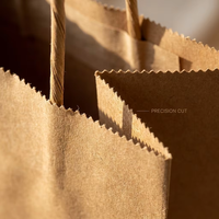Bolsas de Papel Kraft con Logotipo Personalizado, Bolsas de Compras de Papel Kraft, Bolsas de Regalo de Papel Personalizadas con Asas Retorcidas, Bolsa de Papel Kraft para Alimentos
