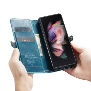 CaseMe 2023 con cremallera grande de calidad confiable, nueva tendencia para Samsung Z Fold3 5G/W22, funda móvil con cierre de metal lateral - Product Image 4