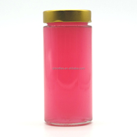 Pot en verre ergonomique pour miel et épices, à ouverture profonde, avec couvercle métallique épais, 100ml 200ml 300ml 360ml