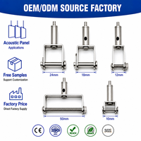 Kit de suspension en câble d'acier inoxydable pour panneaux acoustiques, pince de fixation pour câble de 1,0 à 3,0 mm, accessoires de suspension en gros