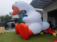 Ballon publicitaire gonflable de 5 m en forme d'oie de dessin animé, modèle thème animal pour la décoration d'événements - Grande Vente