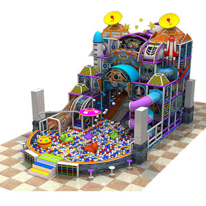 Chủ đề giữa các vì sao thiết bị sân chơi trong nhà trung tâm giải trí thương mại mềm với cầu trượt lớn và bể bóng cho trẻ em - Product Image 1