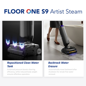 S9 Artist Mop Vacuum, robot serpillière autopropulsé à triple nettoyage, auto-nettoyant - Product Image 5