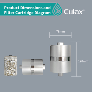 Cabezal <span class=keywords><strong>de</strong></span> Ducha con Filtro Acondicionador <span class=keywords><strong>de</strong></span> Agua Manual, Suavizante para Agua Dura, Purificador para Uso Doméstico - Product Image 4