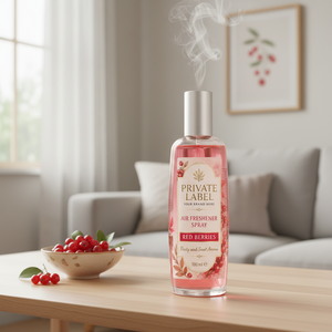 Deodorante Spray per Ambienti ai Frutti Rossi 100ml OEM con Etichetta Privata |   Spray Profumato per Ambienti Istantaneo |   Spagna UE - Product Image 3