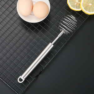 Máy đánh trứng bằng thép không gỉ 304 mới Máy trộn trứng gia dụng vận hành bằng tay có thể được treo để khuấy trứng làm bằng kim loại bền - Product Image 4