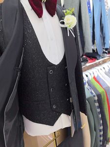 Printemps 2024 transfrontalier grande taille hommes Jacquard costume robe de mariée marié hommes costumes 3 pièces vêtements hommes costumes - Product Image 5