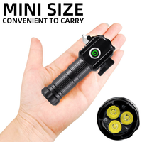 Lampe torche EDC ultra-lumineuse à 3 LED, lumière blanche, laser, marteau de sécurité brise-vitre, lanterne pour camping, randonnée, pêche en extérieur