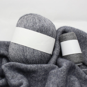 6 + 6 Assorti Moyen Épais Cachemire Laine Écharpe Chapeau Manteau Teint Motif Élégant Bébé À Tricoter À La Main Fil De Vison Fantaisie Fil pour Tricotage - Product Image 6