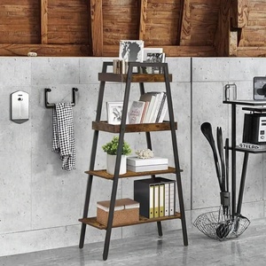 Giá sách khung kim loại vàng 4 tầng thiết kế công nghiệp Giá trưng bày lưu trữ cao cho phòng khách nhà bếp nhà để xe lưu trữ giày - Product Image 2