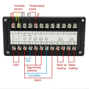 XM-18 Digital LCD Plastic Incubator <b>Controller</b> Multifunctional Thermostat Hygrostat Control <b>Temperature</b> Humidity Sensor - Product Image 4