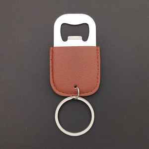 Llavero de Cuero PU Personalizado con Abrebotellas y Sacacorchos de Acero Inoxidable, Diseño Seguro, Estuche de Transporte Duradero para Botellas de Vino y Cerveza - Product Image 5